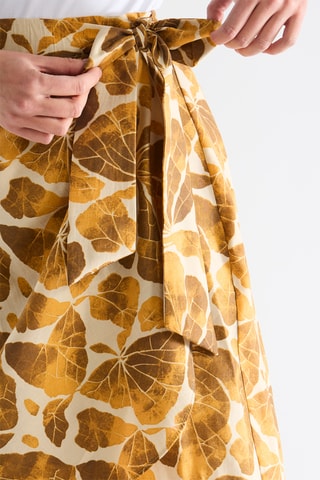 Falda - Beige y amarillo