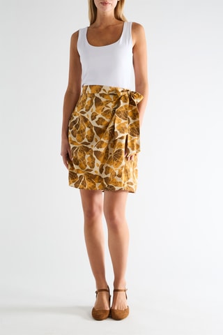 Falda - Beige y amarillo