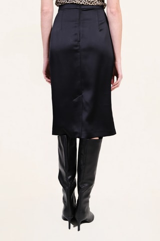Falda recta - Negro