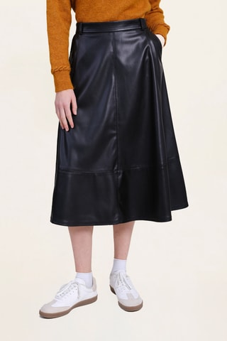 Falda midi - Negro