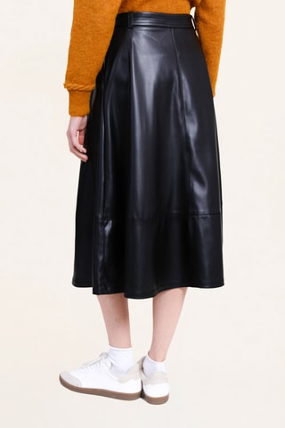 Falda midi - Negro