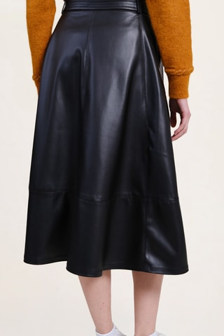 Falda midi - Negro