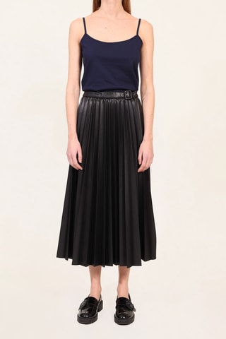 Falda plisada - Negro