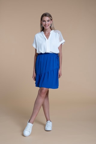 Falda recta - Azul eléctrico