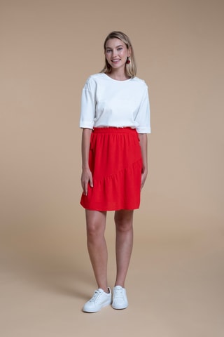 Falda recta - Rojo