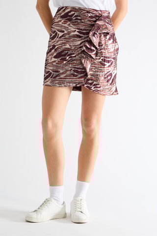 Minifalda de talle alto - Violeta