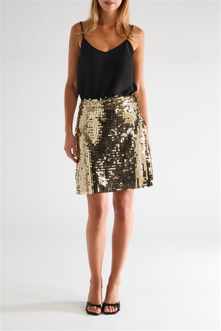 Falda recta - Dorado