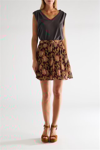 Falda evasé - Negro