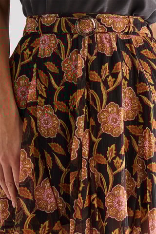 Falda evasé - Negro