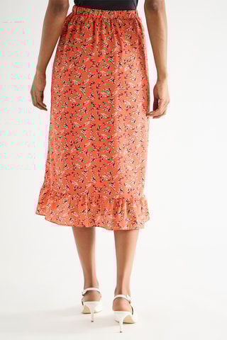 Falda midi - Naranja