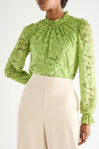 Blusa de encaje - Verde claro