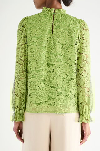 Blusa de encaje - Verde claro