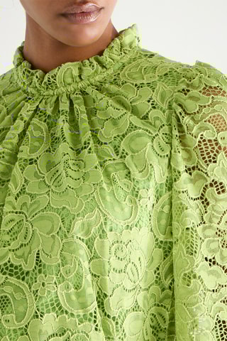 Blusa de encaje - Verde claro