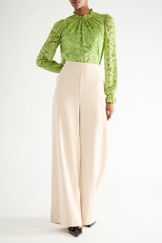 Blusa de encaje - Verde claro