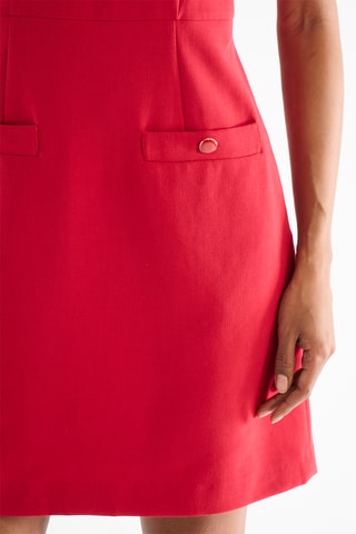 Vestido trapecio - Rojo