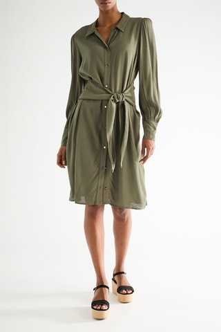 Vestido camisero - Caqui