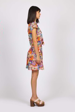 Short - Naranja y turquesa