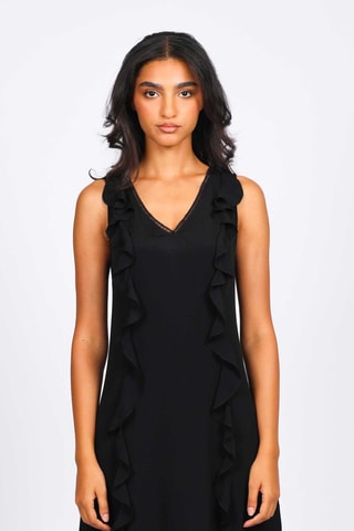 Vestido recto - Negro