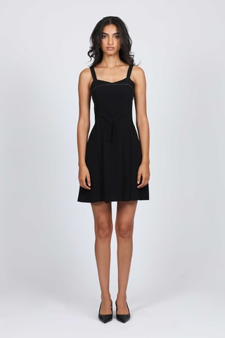 Vestido evasé - Negro