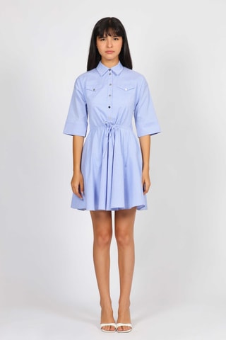 Vestido evasé - Azul claro