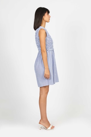 Vestido evasé - Celeste