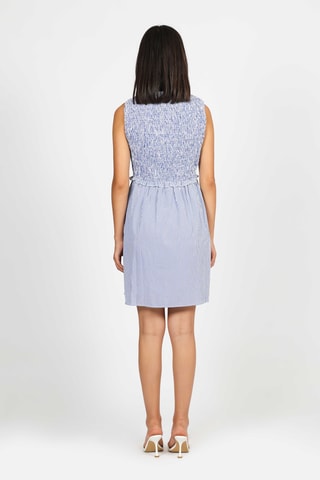 Vestido evasé - Celeste