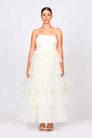 Vestido bustier - Nude