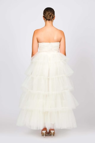 Vestido bustier - Nude