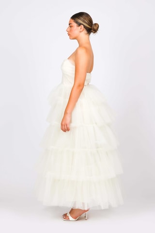 Vestido bustier - Nude