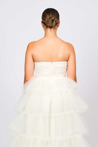 Vestido bustier - Nude