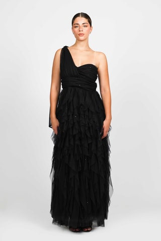 Vestido asimétrico - Negro