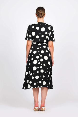 Vestido cruzado - Negro