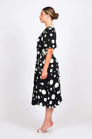 Vestido cruzado - Negro