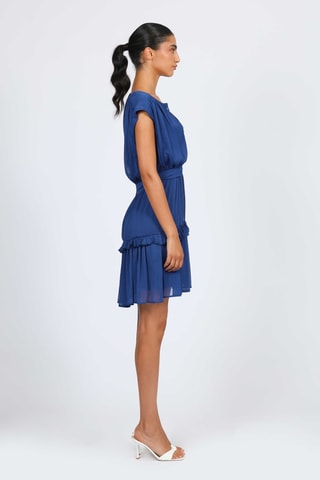 Vestido evasé - Azul cobalto