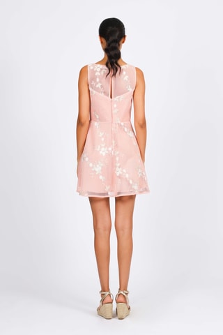 Vestido evasé - Rosa empolvado