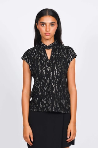 Top - Negro y dorado