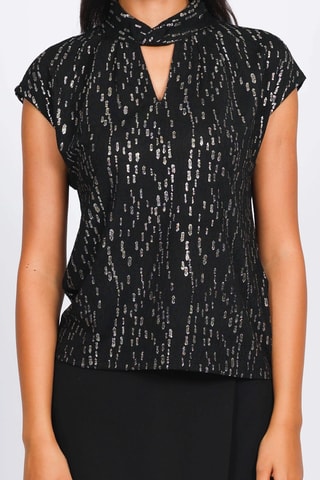 Top - Negro y dorado