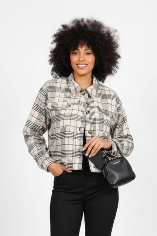 Chaqueta - Beige y negro