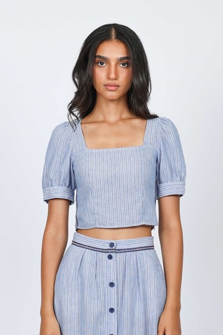 Crop top - Azul claro