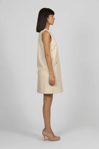 Vestido trapecio - Crudo