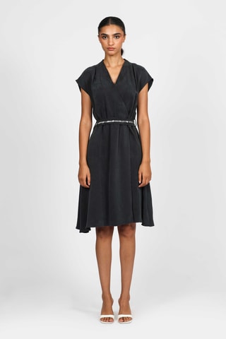 Vestido evasé - Antracita