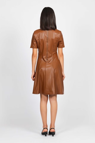 Vestido recto - Marrón