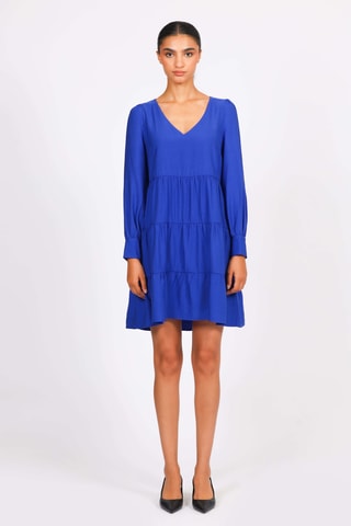 Vestido trapecio - Azul rey