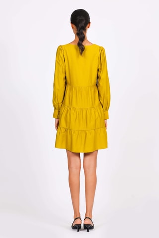 Vestido trapecio - Amarillo