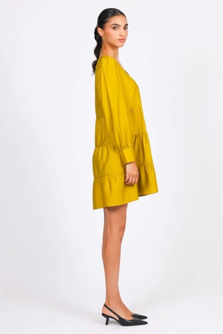 Vestido trapecio - Amarillo