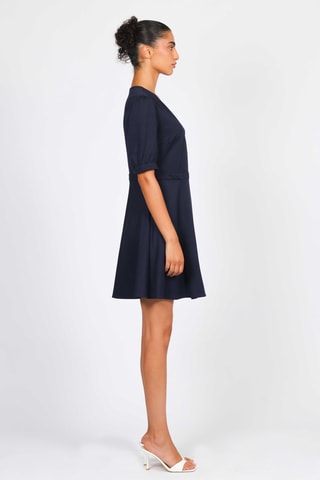 Vestido cruzado - Azul marino