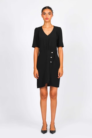 Vestido recto - Negro 