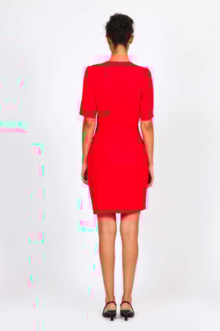 Vestido recto - Rojo 