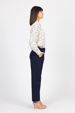 Camisa - Crudo y azul marino