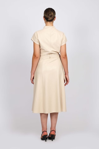 Vestido cruzado - Nude